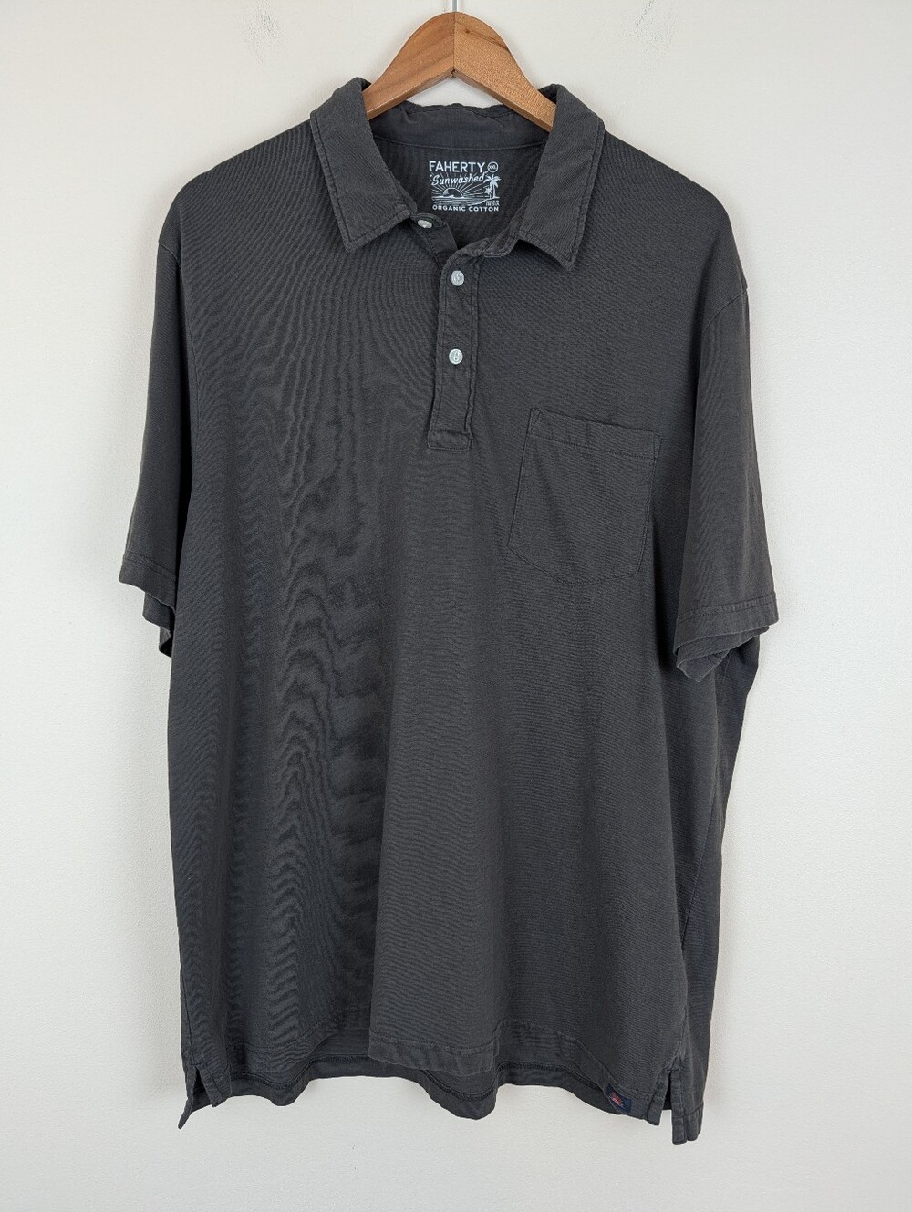 Faherty Sun Washed Short Sleeve Polo Shirt